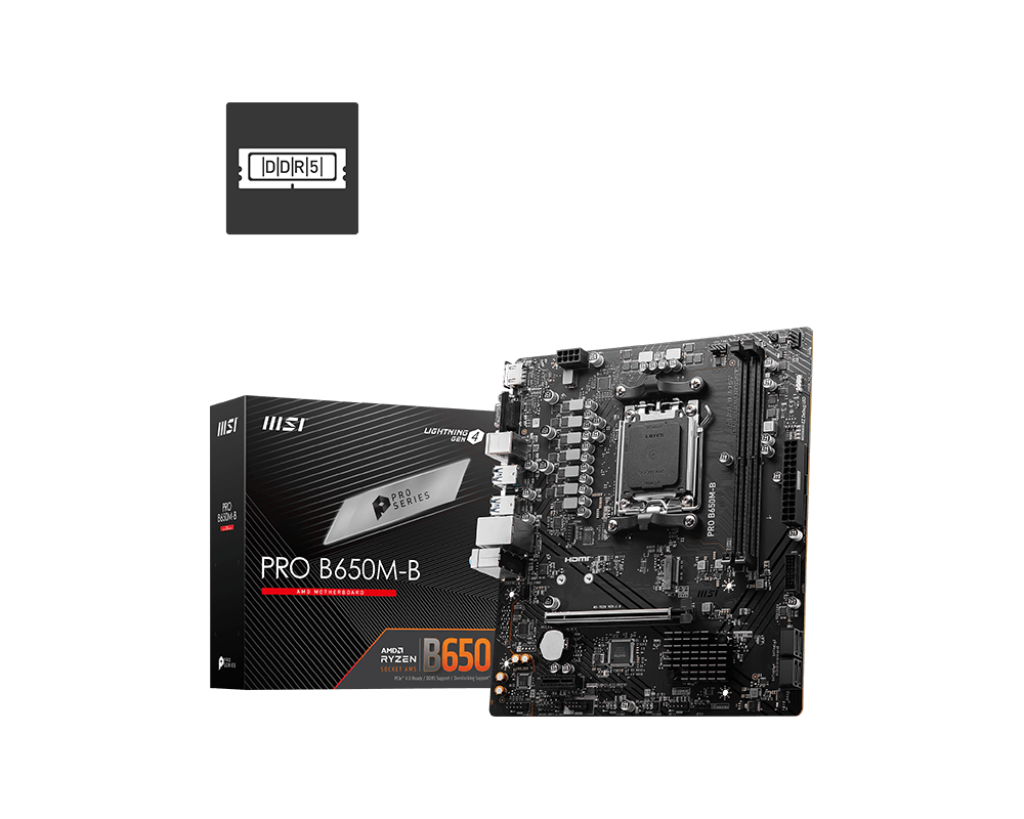 MSI Pro B650M-B AMD Ryzen Motherboard