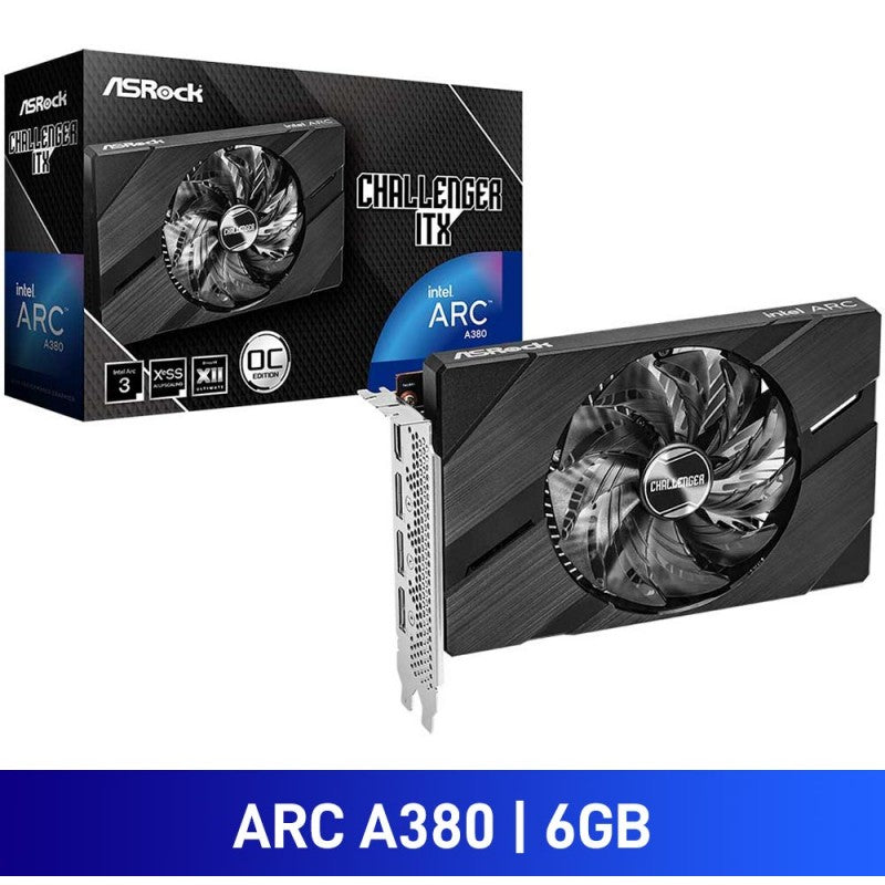 ASRock Intel Arc A380 Challenger ITX 6GB OC