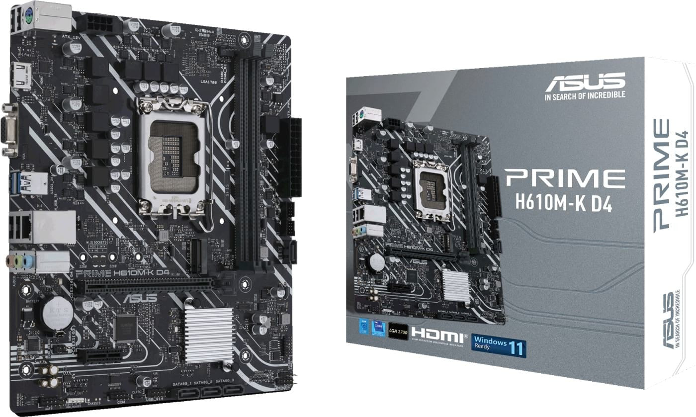 ASUS PRIME H610M-K D4 Motherboard