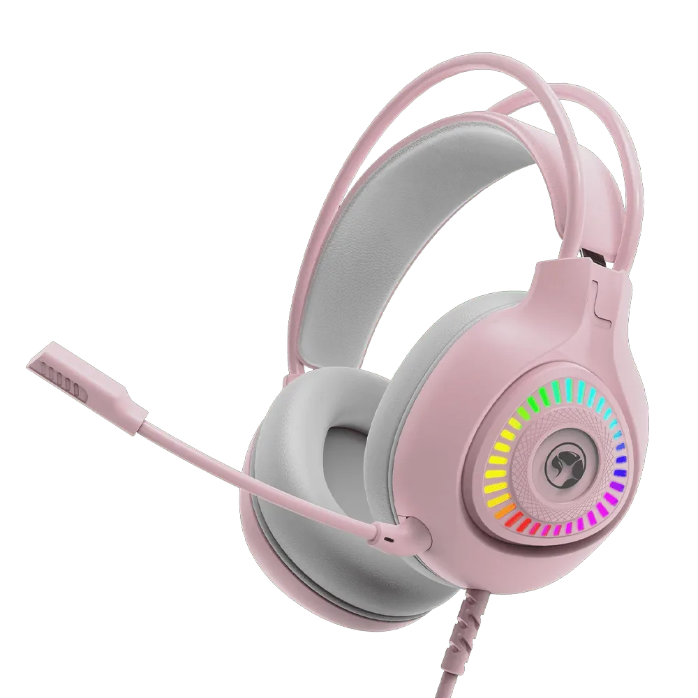 Marvo H8325 PULZ 30 Wired Gaming Headset - Pink