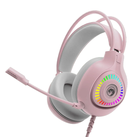 Marvo H8325 PULZ 30 Wired Gaming Headset - Pink