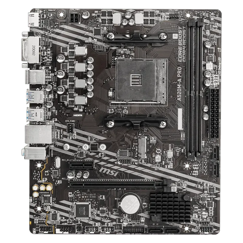 MSI A520M-A PRO AMD Ryzen M-ATX Motherboard